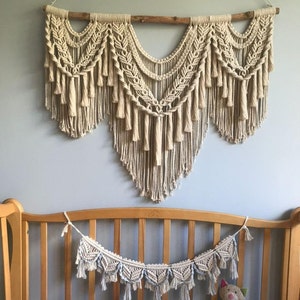 Macrame Wall Hanging, Tapestry Wall Hanging, Large Macrame Wall Hanging, Macrame Wedding Backdrop, Macrame on Driftwood, Woven Hangers image 6