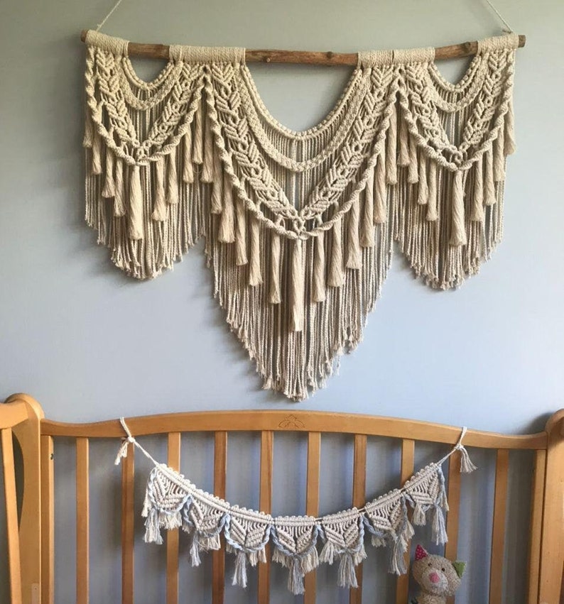 Macrame Wall Hanging, Tapestry Wall Hanging, Large Macrame Wall Hanging, Macrame Wedding Backdrop, Macrame on Driftwood, Woven Hangers image 6