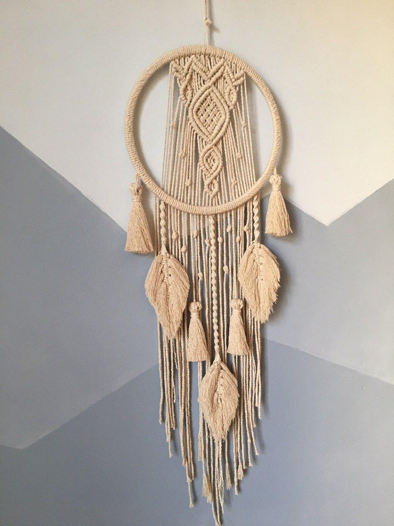 Macrame Dreamcatcher Wall Hanging Large Dream Catcher Etsy