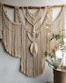 Large Macrame Backdrop, Extra large Macrame Wall Hanging with tassels, Macrame Mural, Hanging wall decor, Housewarming, Macrame Wall Hanging 