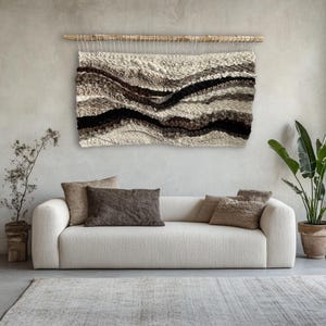 Large Wall Hanging, Woven Tapestry, Fiber Rope Art, Wall Hangings, Macrame Wall Hanging, Bedroom Wall Decor, wall hangings, wall sculpture