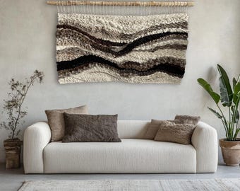 Large Wall Hanging, Woven Tapestry, Fiber Rope Art, Wall Hangings, Macrame Wall Hanging, Bedroom Wall Decor, wall hangings, wall sculpture