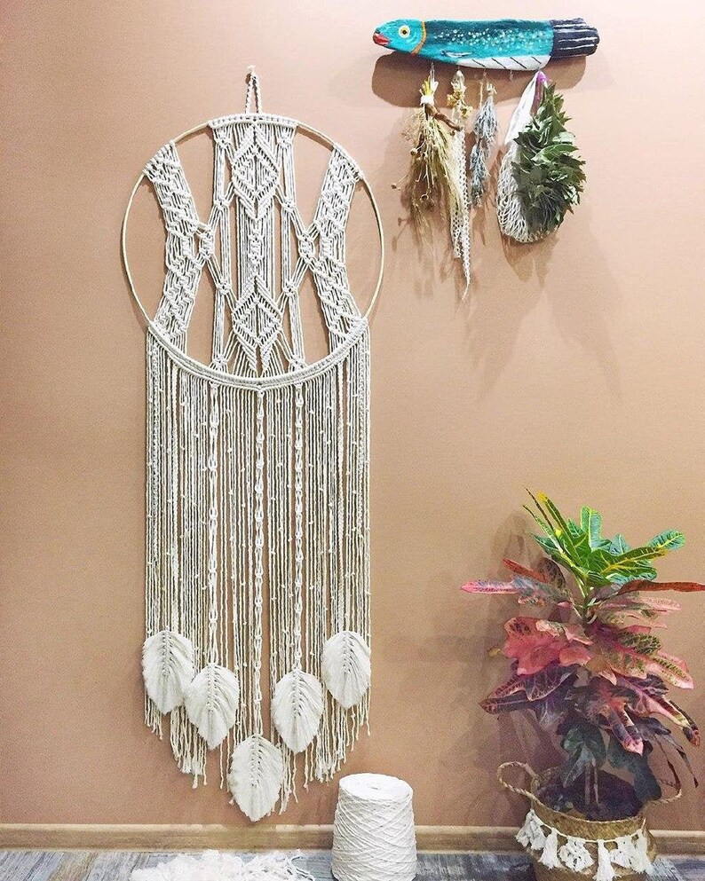 Macrame Wall Hanging Dream Catcher B02