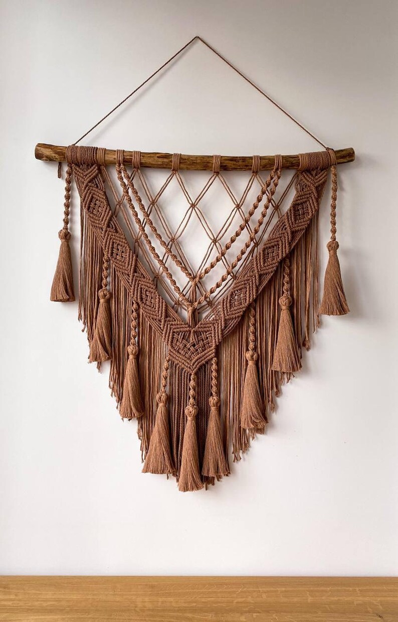 Extra Long Macrame Wall Hanging Macrame Backdrop Interior Etsy