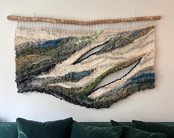 Large Woven Wall Hanging, Fiber Art, Handwoven Tapestry for Modern Boho Interiors, Wall Hanging, Weaving Art, Modern Weaving Decor