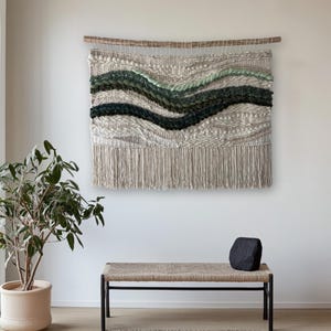 macrame wall hanging, textured wall art, large woven wall hanging, wall tapestry, woven wall decor, fiber art, textile wall sculpture