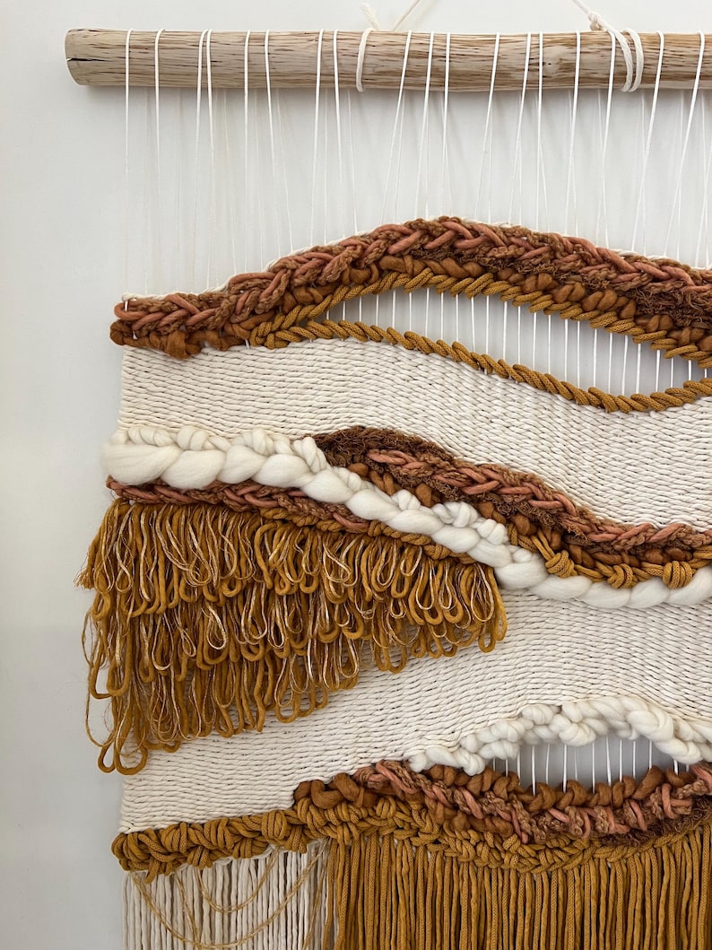 Fiber Wall Art, Textured Wall Art, Large Woven Wall Hanging, Wall ...