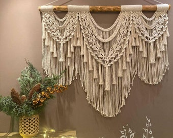 Woven wall hanging, Boho wall hanging, Tapestry wall hanging, Macrame wall hanging, Macrame wall hanging large, Christmas gift idea