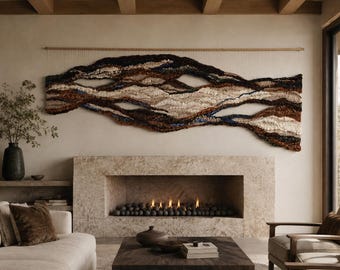 Large-Scale Woven Tapestry | Extra Large Fiber Wall Art | Commissioned Wall Decor | Custom Wall Hanging