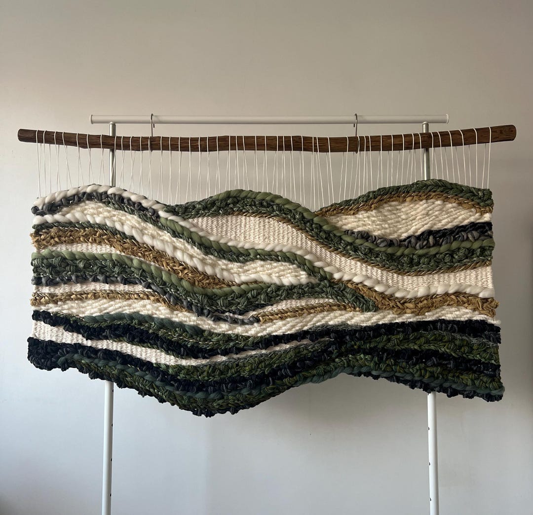 Fiber Wall Art, Textured Wall Art, Large Woven Wall Hanging, Wall ... - Natural Fiber Textured Wall Decor