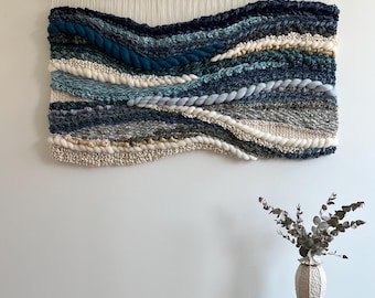 textile art, bedroom wall art, large woven wall hanging, wall tapestry, woven wall decor, weaving tapestry, extra large wall hanging