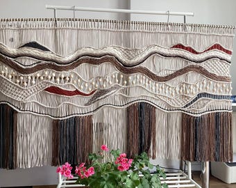 Macrame Wall Art, Boho Wall Decor, Woven Wall Hanging, Modern Macrame Art, Large Wall Hanging, Bohemian Wall Art, Custom Macrame Tapestry