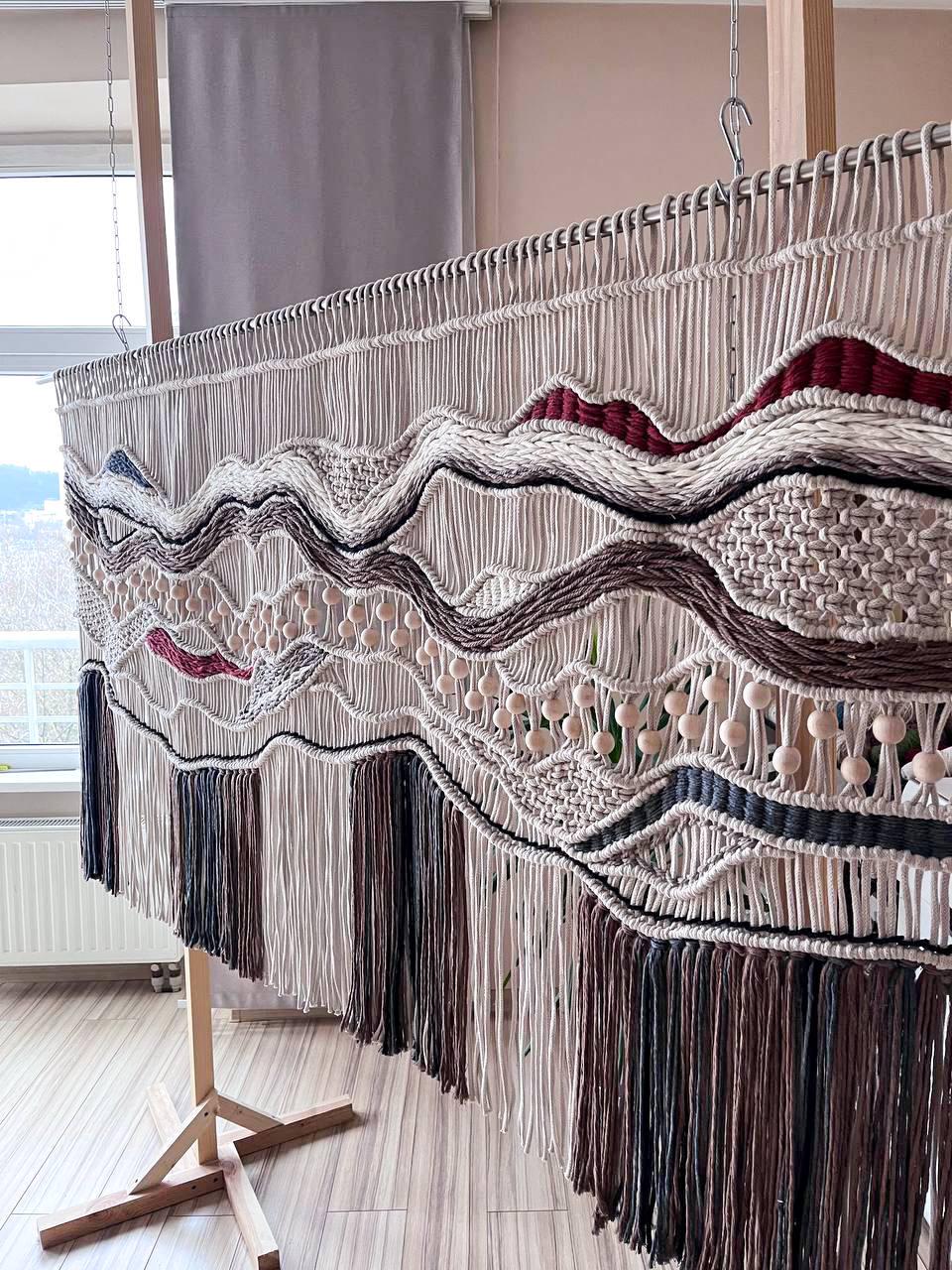 Photo inspiration: Gallery Detail: Macrame Room Divider Boho Room Partition Woven Room Divider Large
