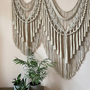 Macrame Wall Hanging, Tapestry Wall Hanging, Large Macrame Wall Hanging, Macrame Wedding Backdrop, Macrame on Driftwood, Woven Hangers image 2