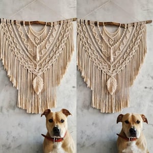 Large Macrame Wall Hanging, Bohemian Accent, Weave wall hanging, Boho Style Interior, Tapestry for Boho Home Decor, Over the Bed Decor