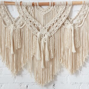 Large Macrame Backdrop, Macrame Wall decor with tassels, Boho wall decor, Gift for home, living room wall decor, boho decor, bedroom decor