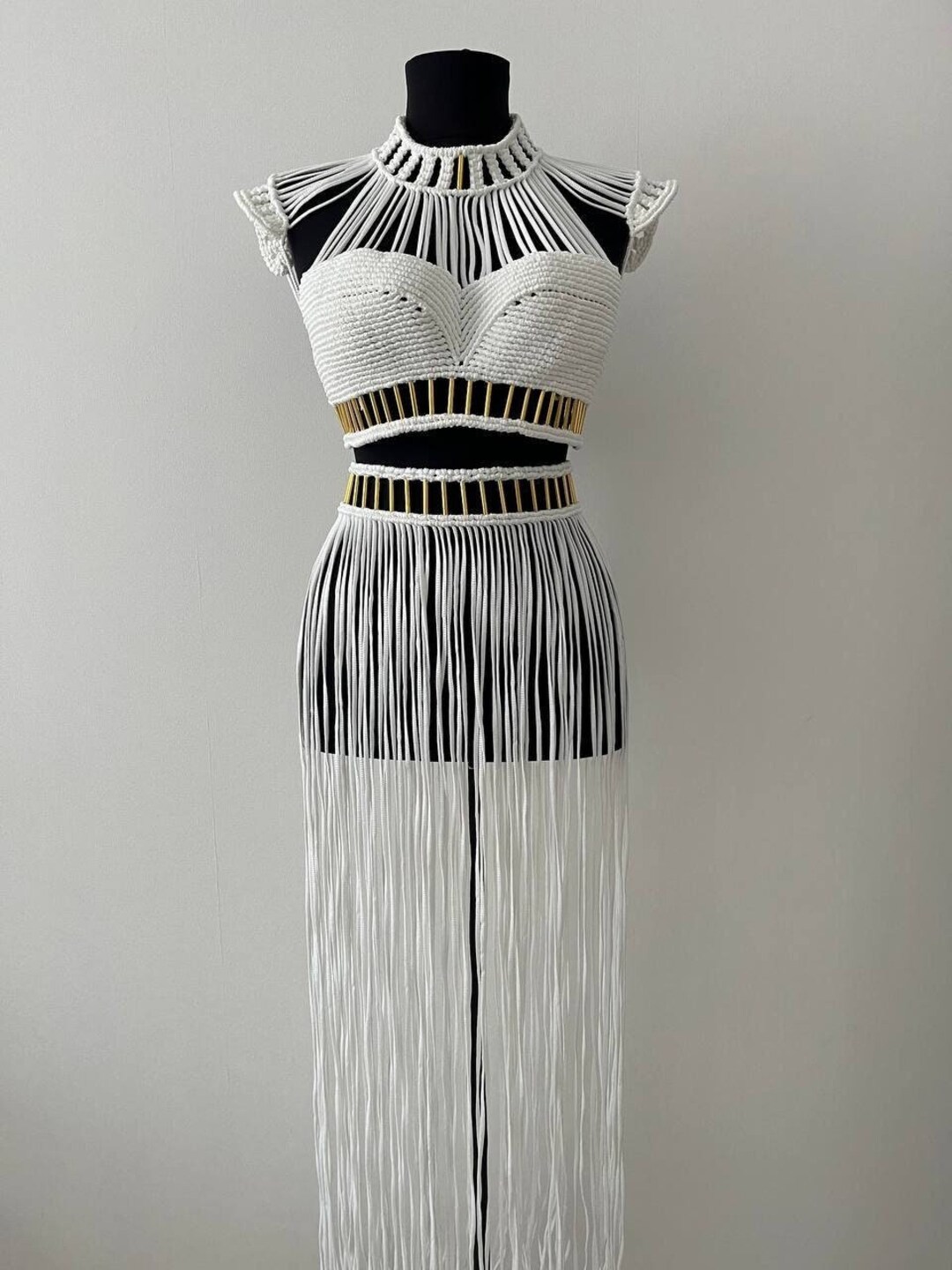 The Mojave Macrame' Summer Mermaid Dress (Olive)