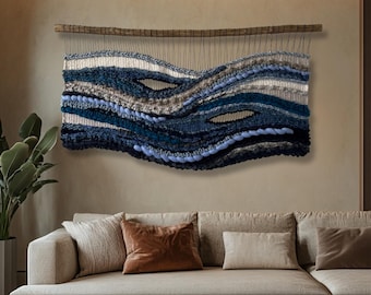 macrame wall hanging, textured wall art, large woven wall hanging, wall tapestry, woven wall decor, weaving art, extra large wall hanging