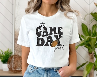 Football Game Day T-shirt, Het is Game Day, Schattig Voetbalshirt, Football Mom Shirt, Mom Gameday Shirt, Fall T-shirt