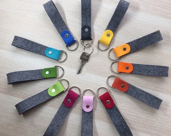 Schlüsselanhänger aus Wollfilz Schlüsselband key chain