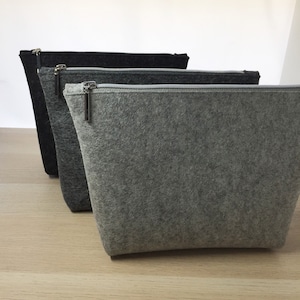 Kosmetiktasche Größe L aus Wollfilz