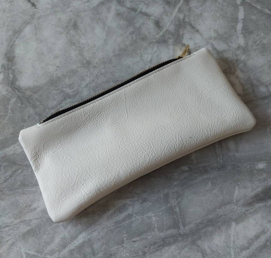Pencil Case Holder, Pencil Organiser, Make Up Brush Bag, Make Up Case, Real Italian Hide Leather
