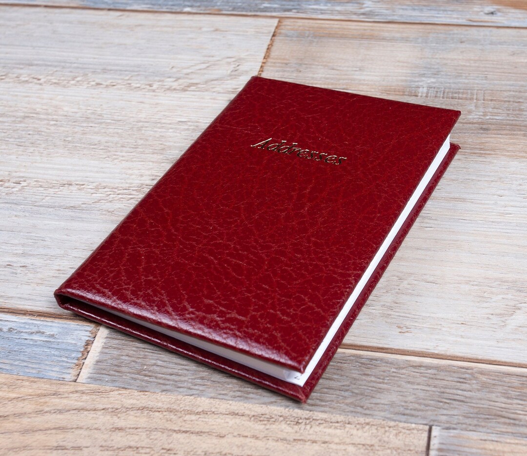 Leather Address Book, Large Handbag / Briefcase Size Book Etsy UK