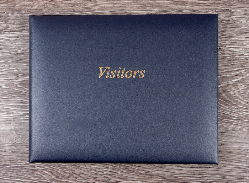 Leather Visitors Book visitor Comments Book Hotel Guest Etsy UK