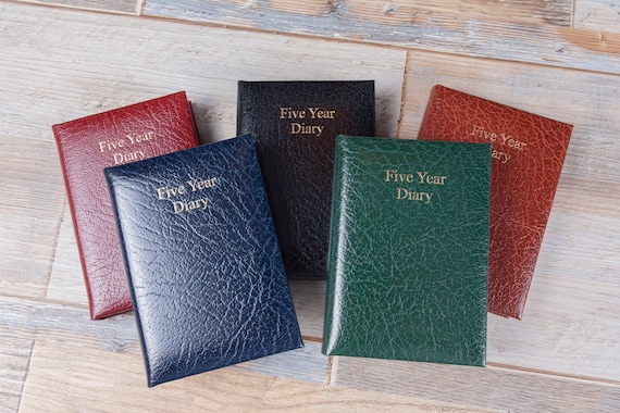 Handmade Leather Five Year Diary: A6 Memory Book - Etsy