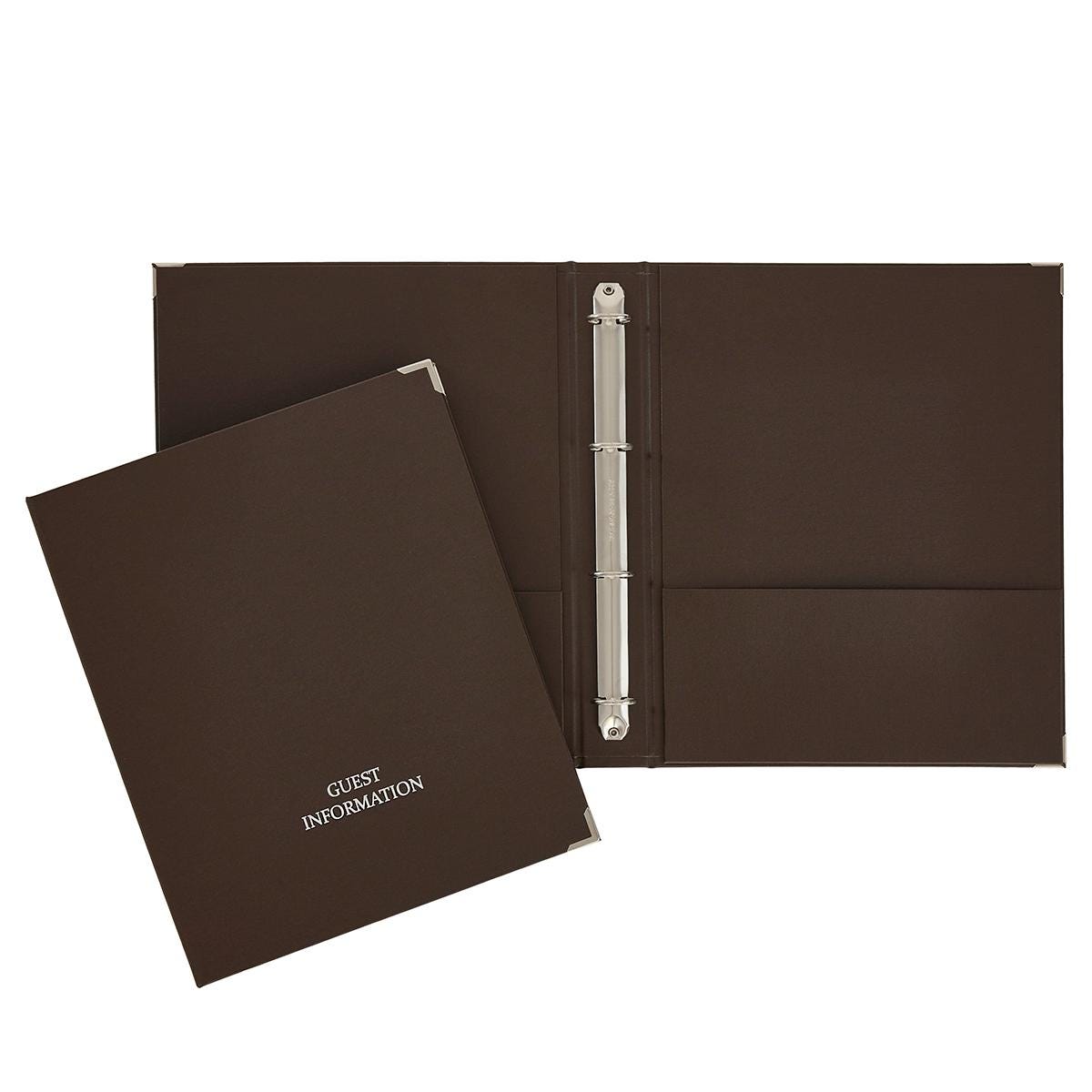 thumbnail image 2 of Black A4 Guest Information Folder - 19mm Ring Binder With Display Sleeves For Hotels & Rentals 2 of 9