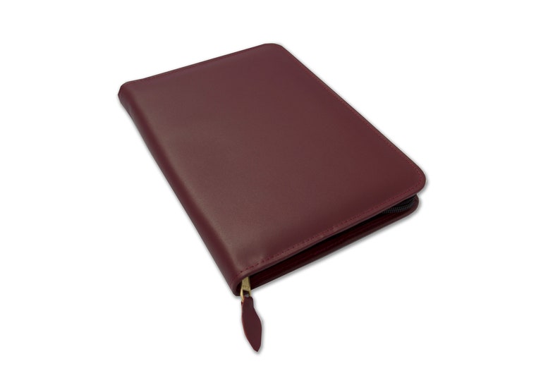 Journal Notebook Cover Real Leather Zip Around A5 Diary Cover Etsy