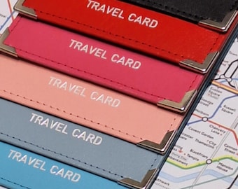 Real Leather Travel Card Holder: UK Tanned Leather, Silver Accents