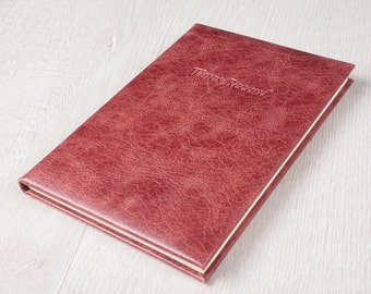 Rustic Wine Record Journal book, Wine Notebook , Vintage Leather , Father's Day Gift