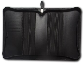 Leather A5 Journal Cover: Zip Around Diary, Travel Notebook - Made in England