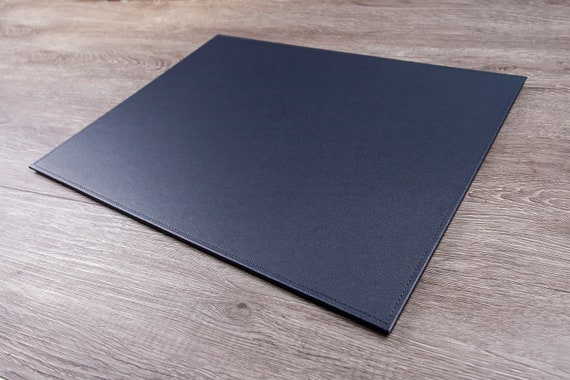 A3 Leather Desk Mat: Handmade in England, Stitched Edge