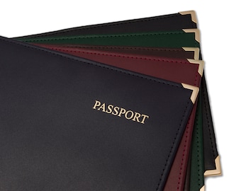 Deluxe Passport Holder Travel I.D Wallet Organiser Smooth Fincell Leather