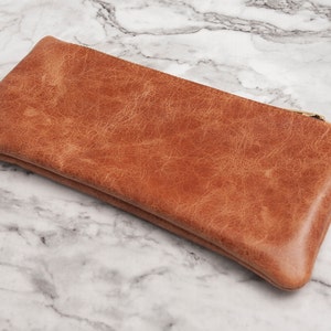 Leather pencil case , Pencil pouch,  Leather Pen Case, Pencil Case,  Leather Pen Pouch, Pen holder