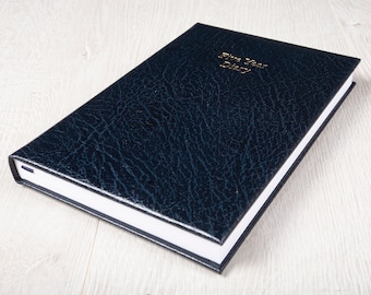Handmade Montana Grain Leather Five Year Diary: A5 Memory Book