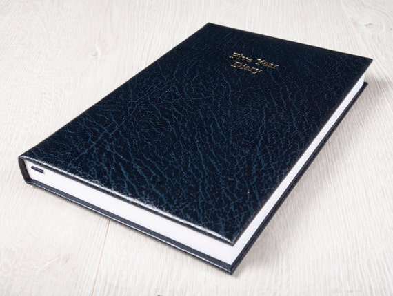 Five Year Diary A5 Journal Book ,five Year Memory Book ,leather Diary  ,montana Grain Leather 