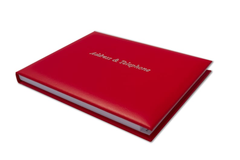 Address & Telephone Book A5 Contacts Book Landscape Real Etsy UK