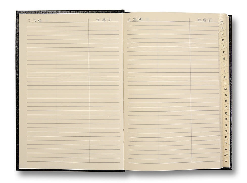 Leather A5 Address Book Desk Address Book Contacts Books Etsy