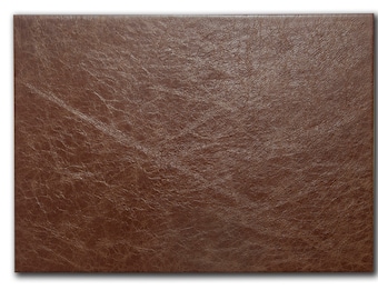A2 Rustic Leather Desk Mat: Vintage Hide Protector