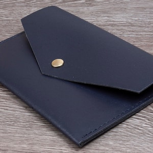 Deluxe Passport Holder Envelope Travel wallet I.D Wallet, Travel Documents Holder Smooth Fincell Leather image 4