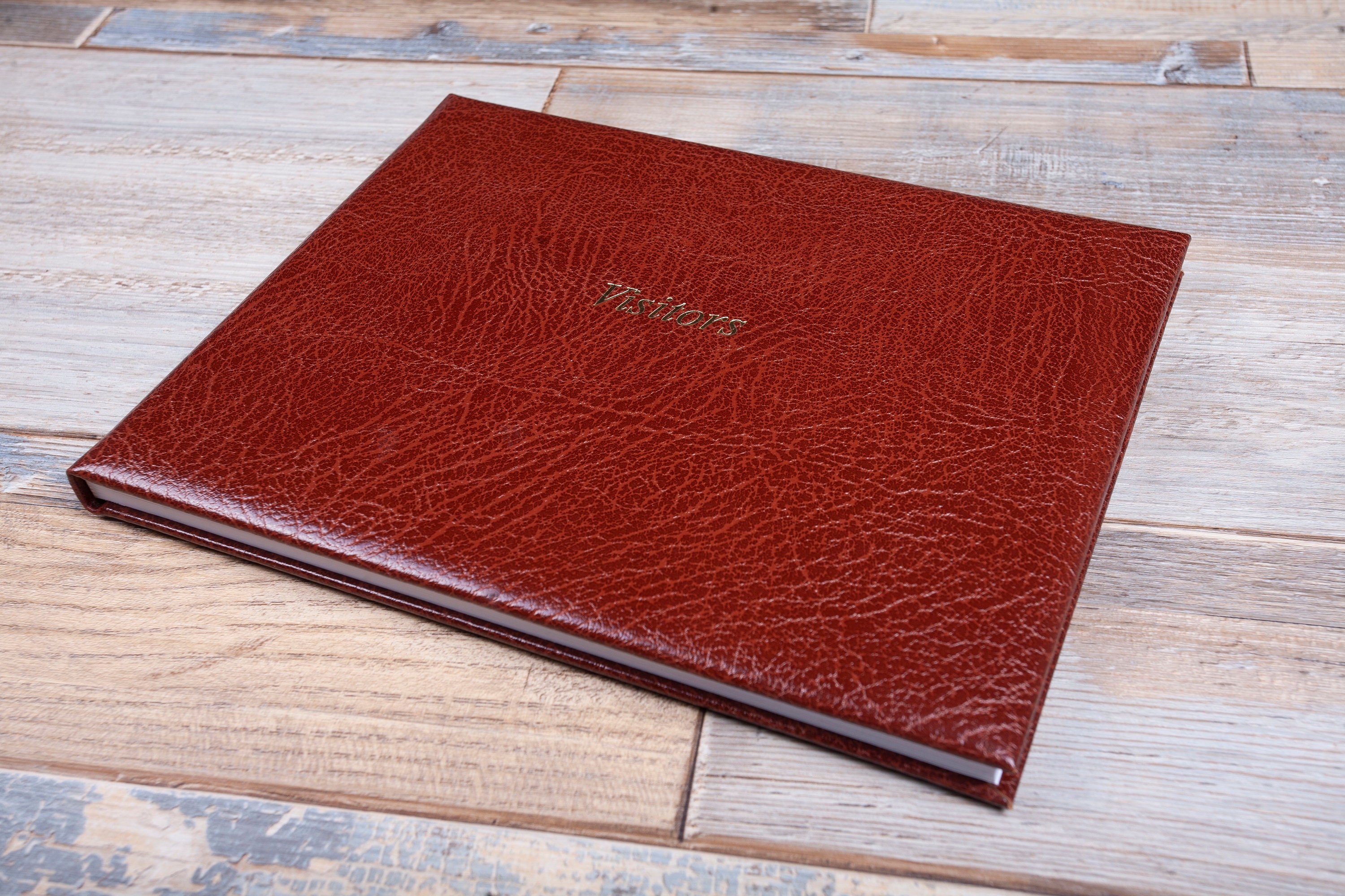 Leather Visitors Book Deluxe Guest Book Visitor Comments Etsy