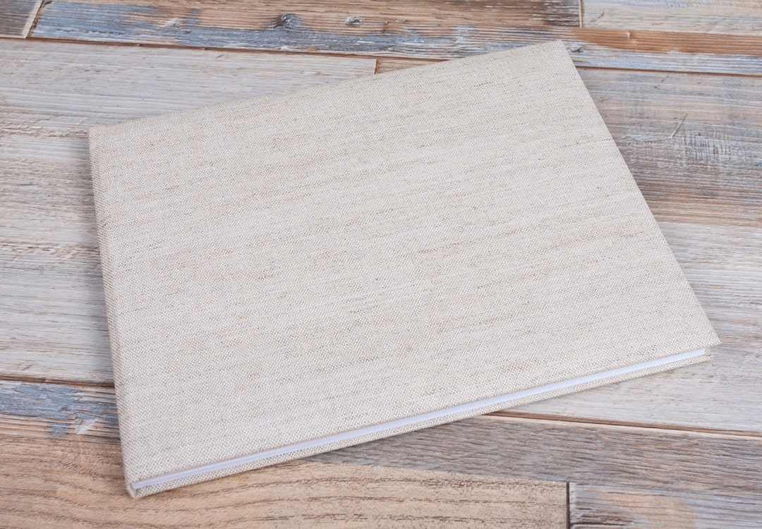 Linen Guest Book , Plain DIY Guest Book , Wedding Guest Book Etsy