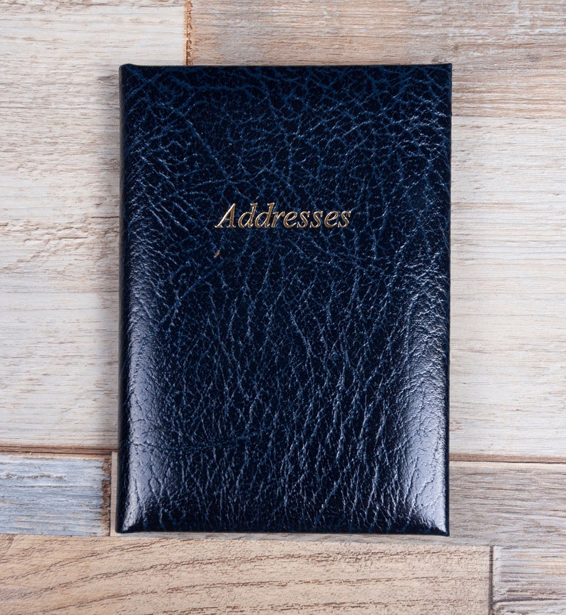 Leather Address Book Large Handbag / Briefcase Size Book Etsy