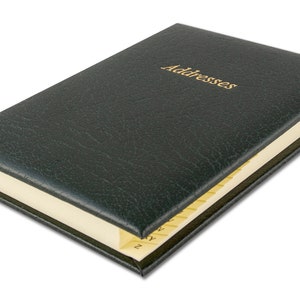 Grained Leather A5 Address Book: Handmade in England