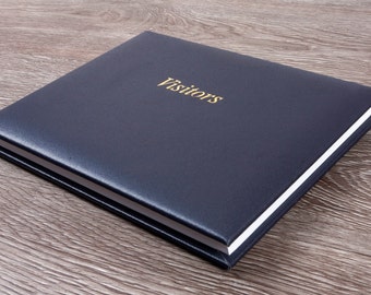 Leather Visitors Book ,Visitor Comments book, Hotel Guest Comments Book, Guest book, Reception book