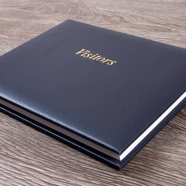 Leather Visitors Book ,Visitor Comments book, Hotel Guest Comments Book, Guest book, Reception book