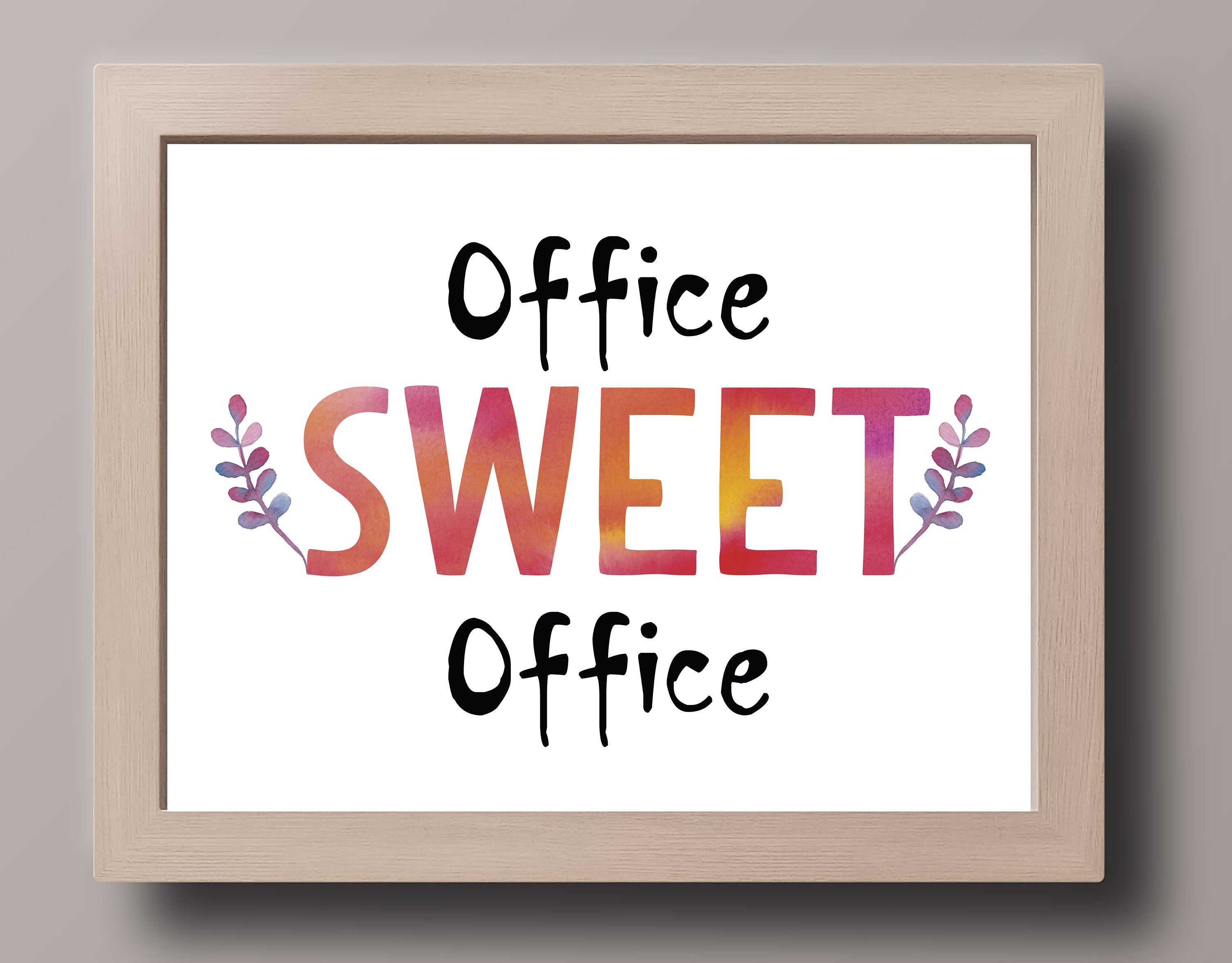 Büro Sprüche Frauen Rosa Arbeit Quote Wandkunst Büro Etsy